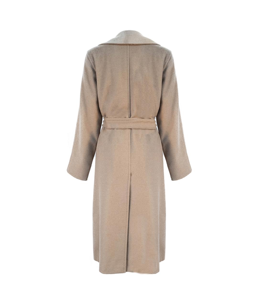 MAX MARA Бежевое шерстяное пальто, фото 2