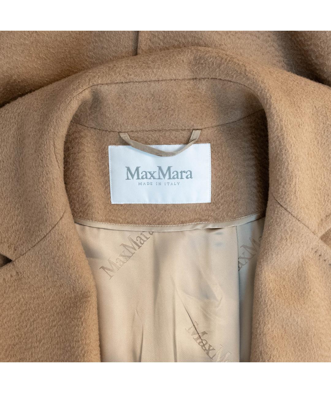 MAX MARA Бежевое шерстяное пальто, фото 3