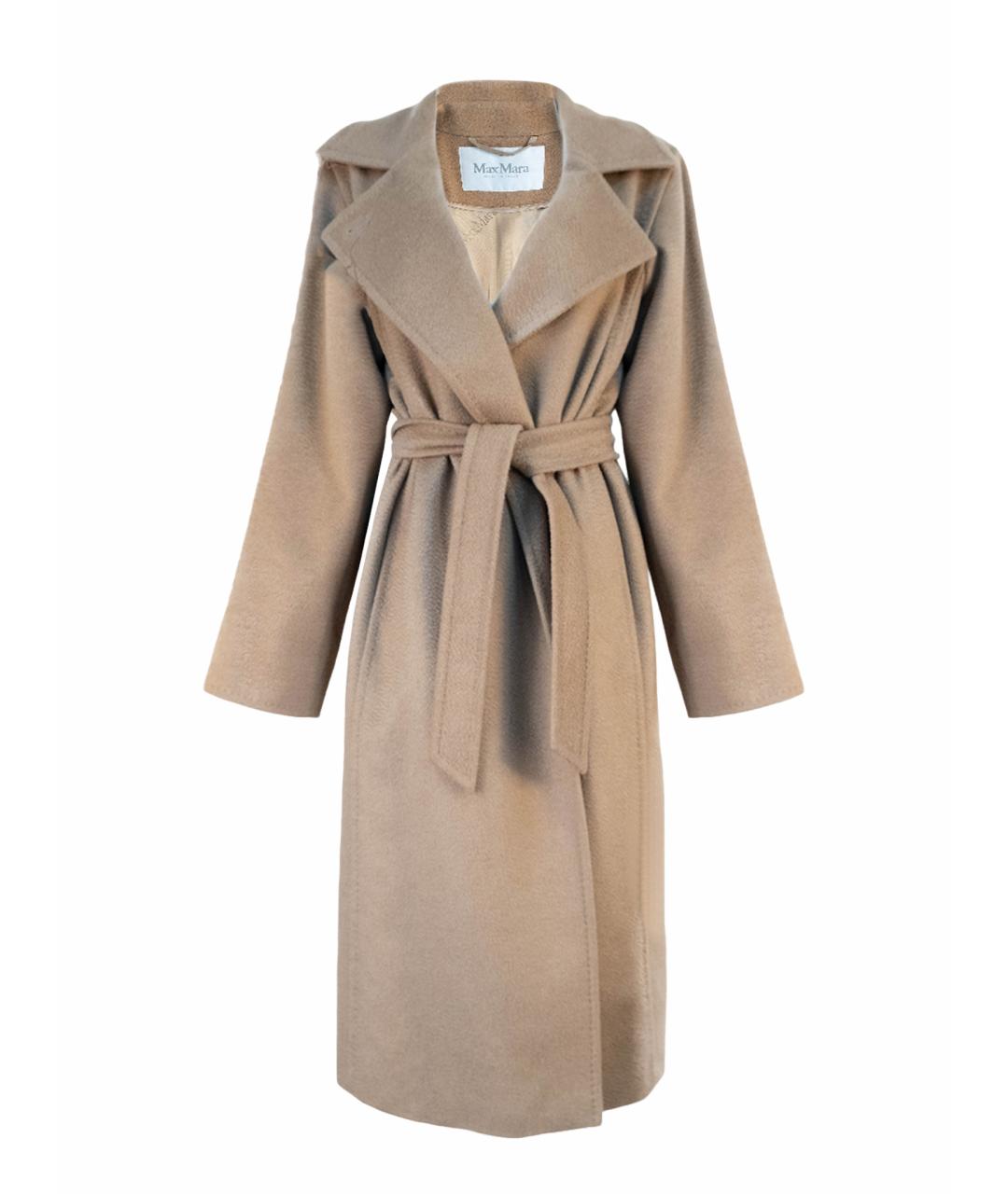 MAX MARA Бежевое шерстяное пальто, фото 1