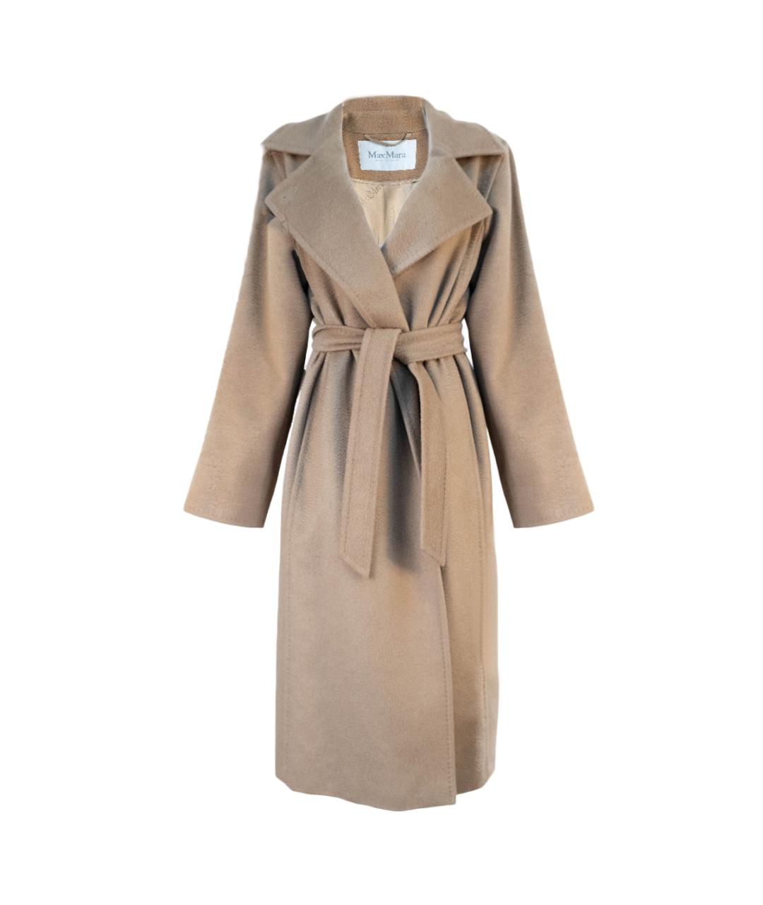 MAX MARA Бежевое шерстяное пальто, фото 6