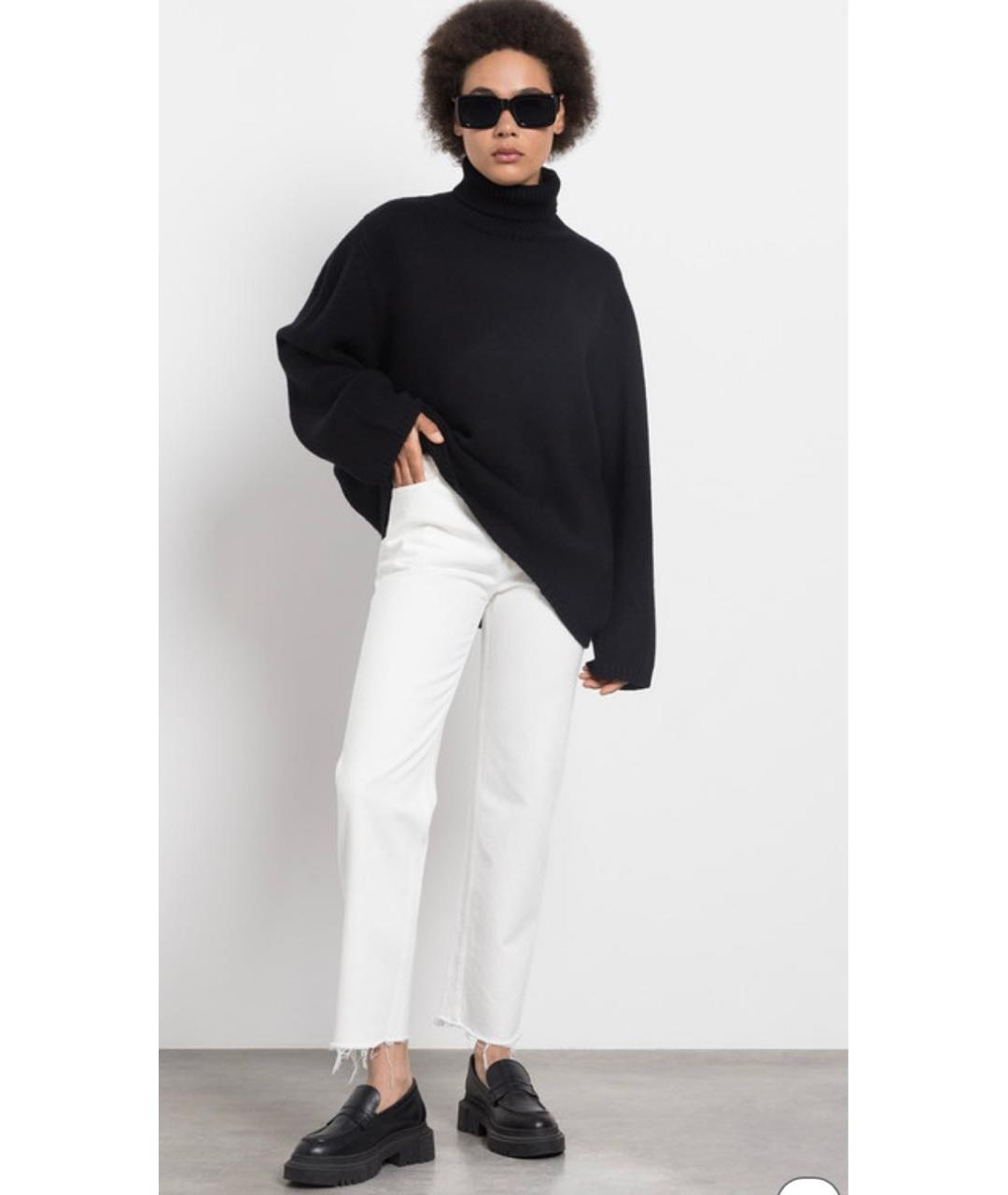 TOTEME Белые хлопковые прямые джинсы, фото 9