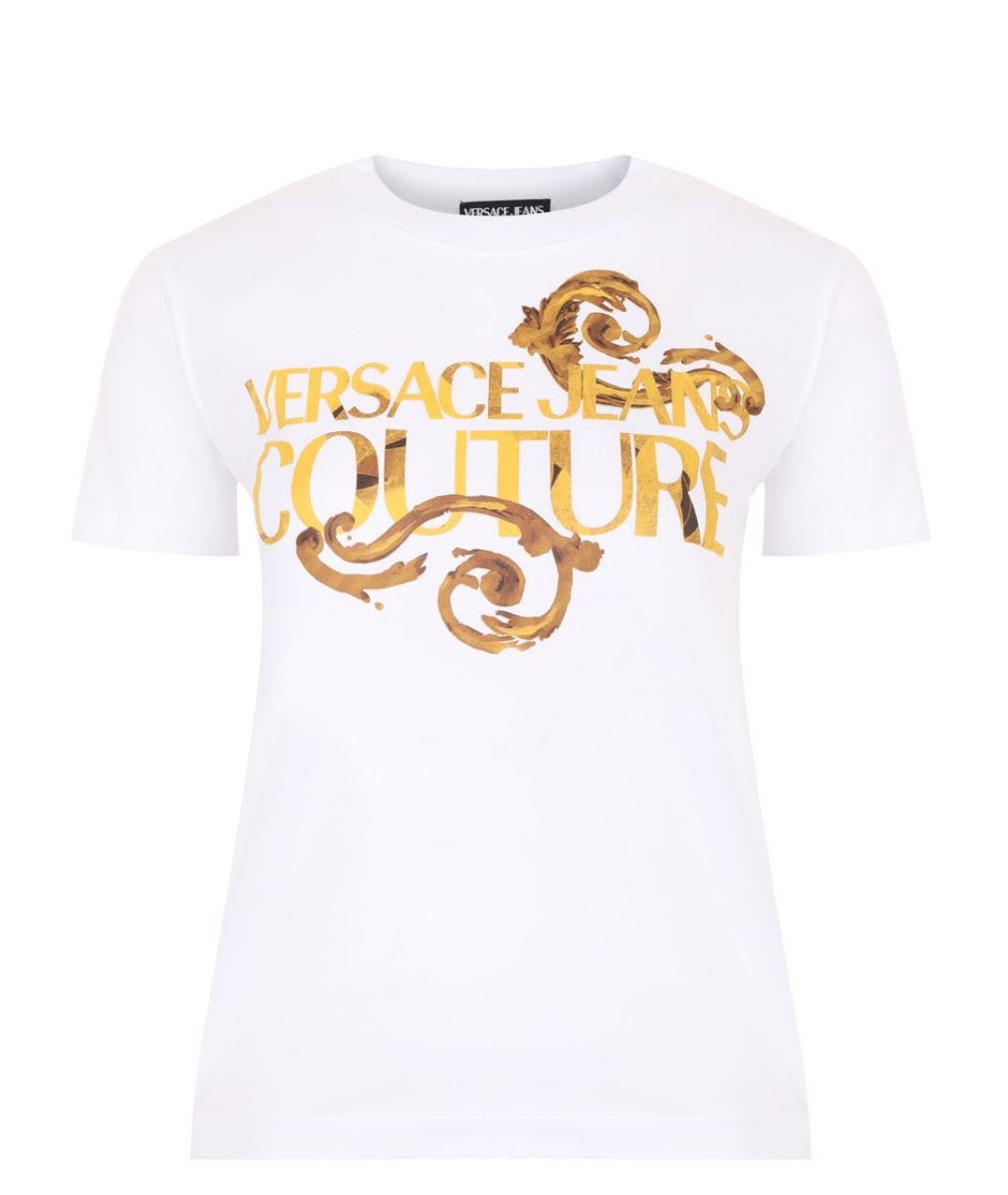 VERSACE JEANS COUTURE Белая хлопковая футболка, фото 1