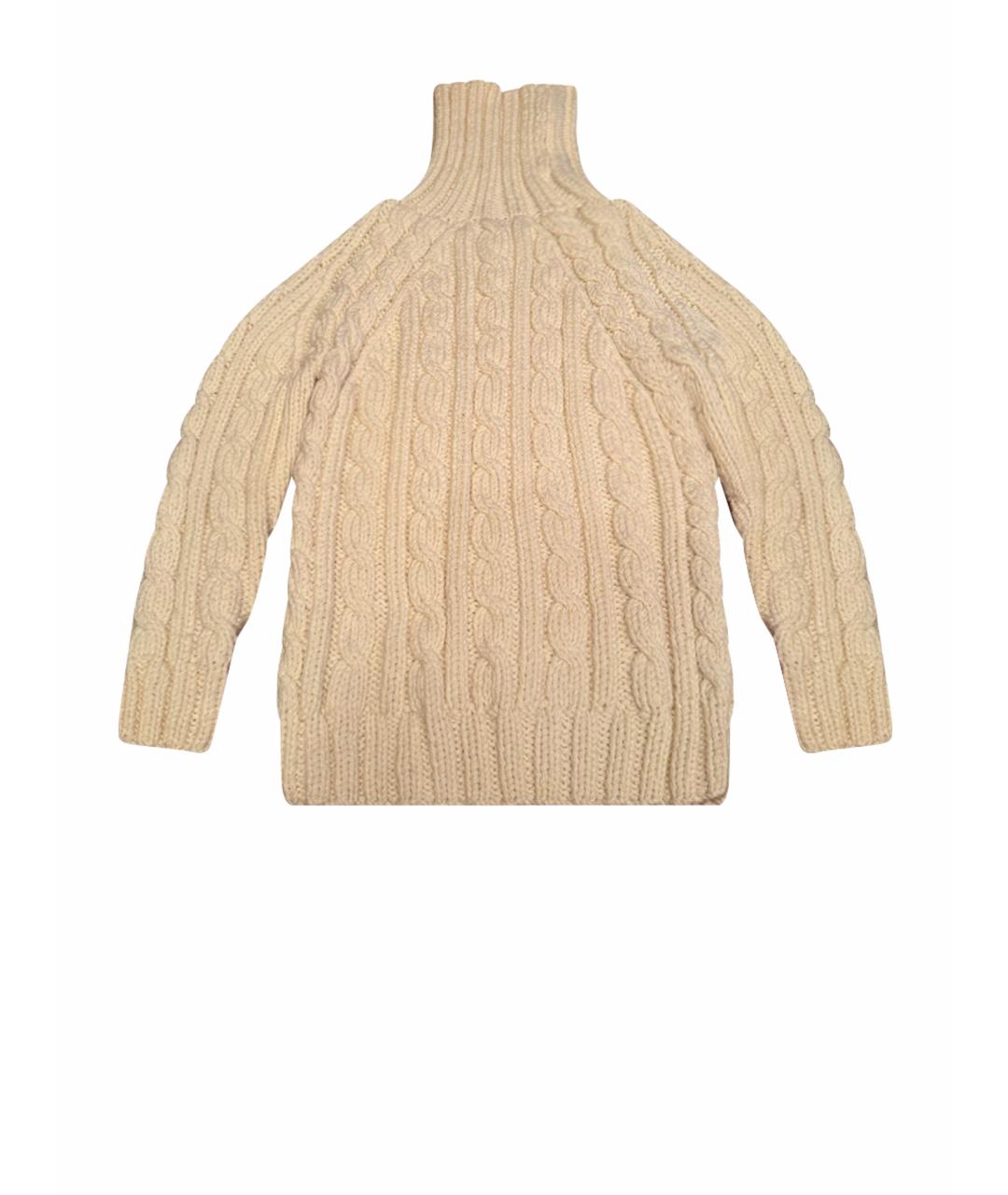 PRADA Белый шерстяной джемпер / свитер, фото 1