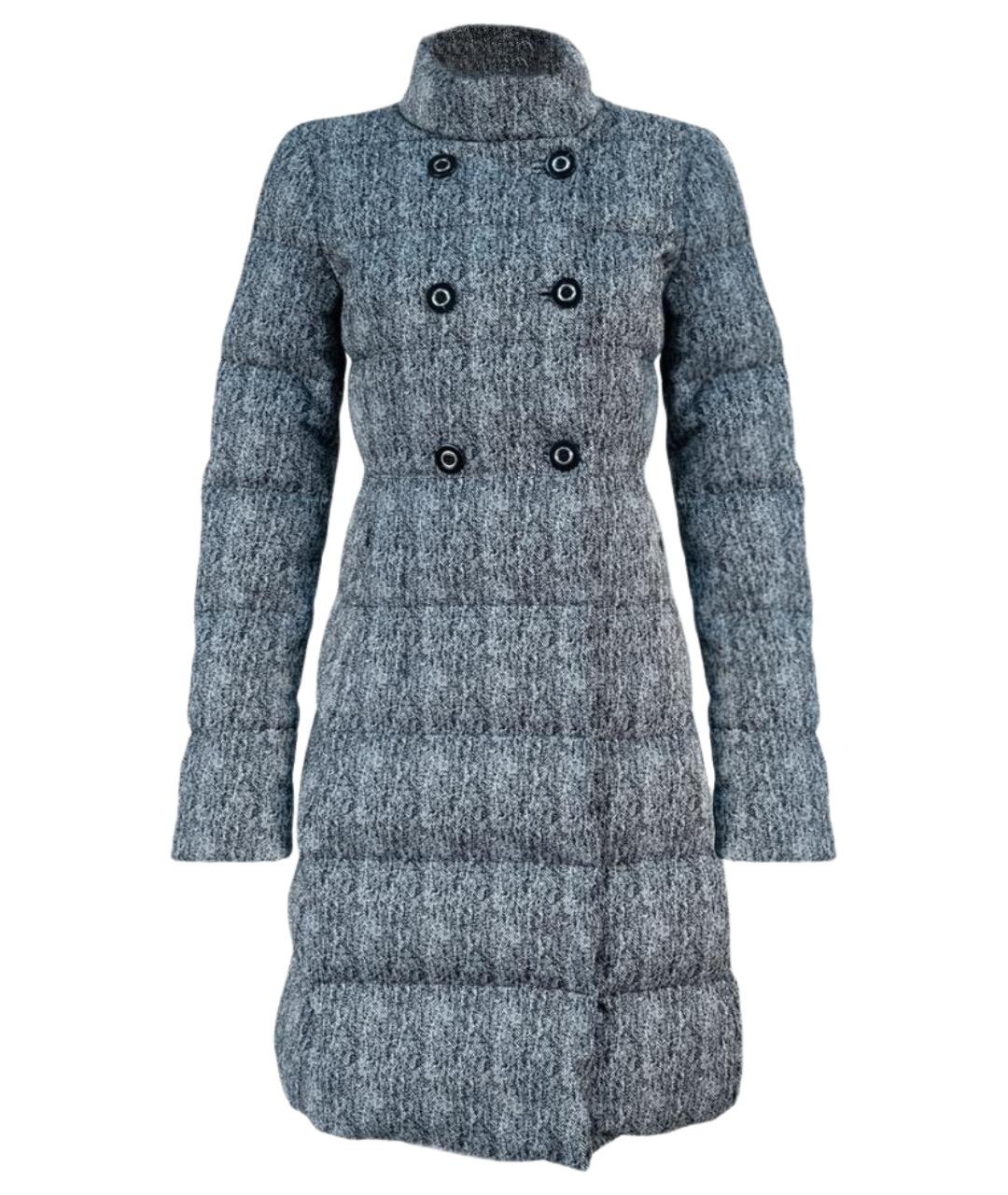 PINKO Серый хлопковый пуховик, фото 1