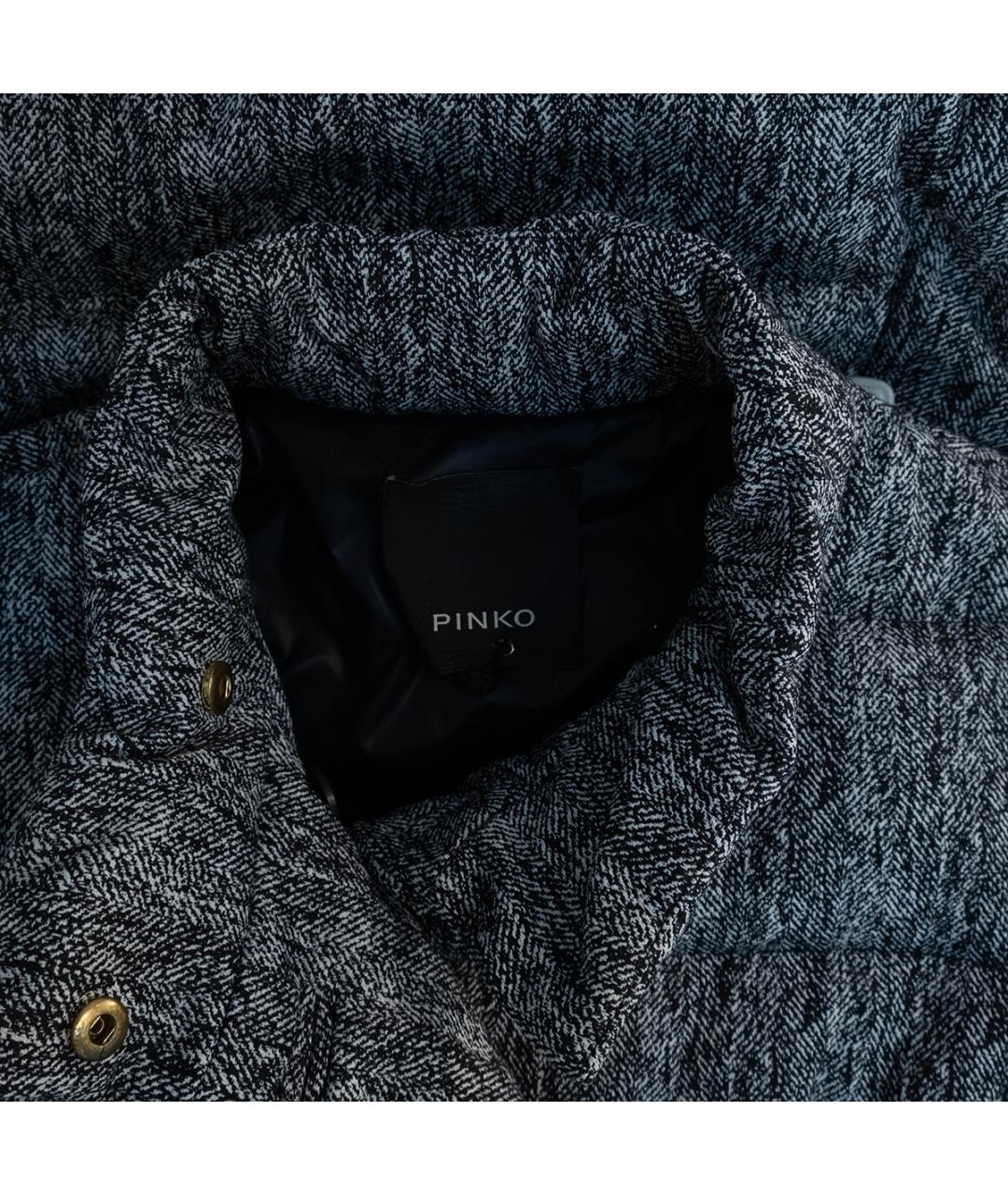 PINKO Серый хлопковый пуховик, фото 3