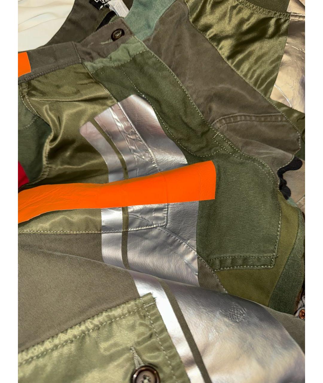 DOLCE&GABBANA Хаки хлопковые брюки узкие, фото 6