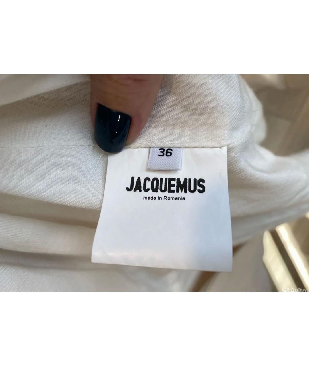 JACQUEMUS Бежевый хлопковый жакет/пиджак, фото 5