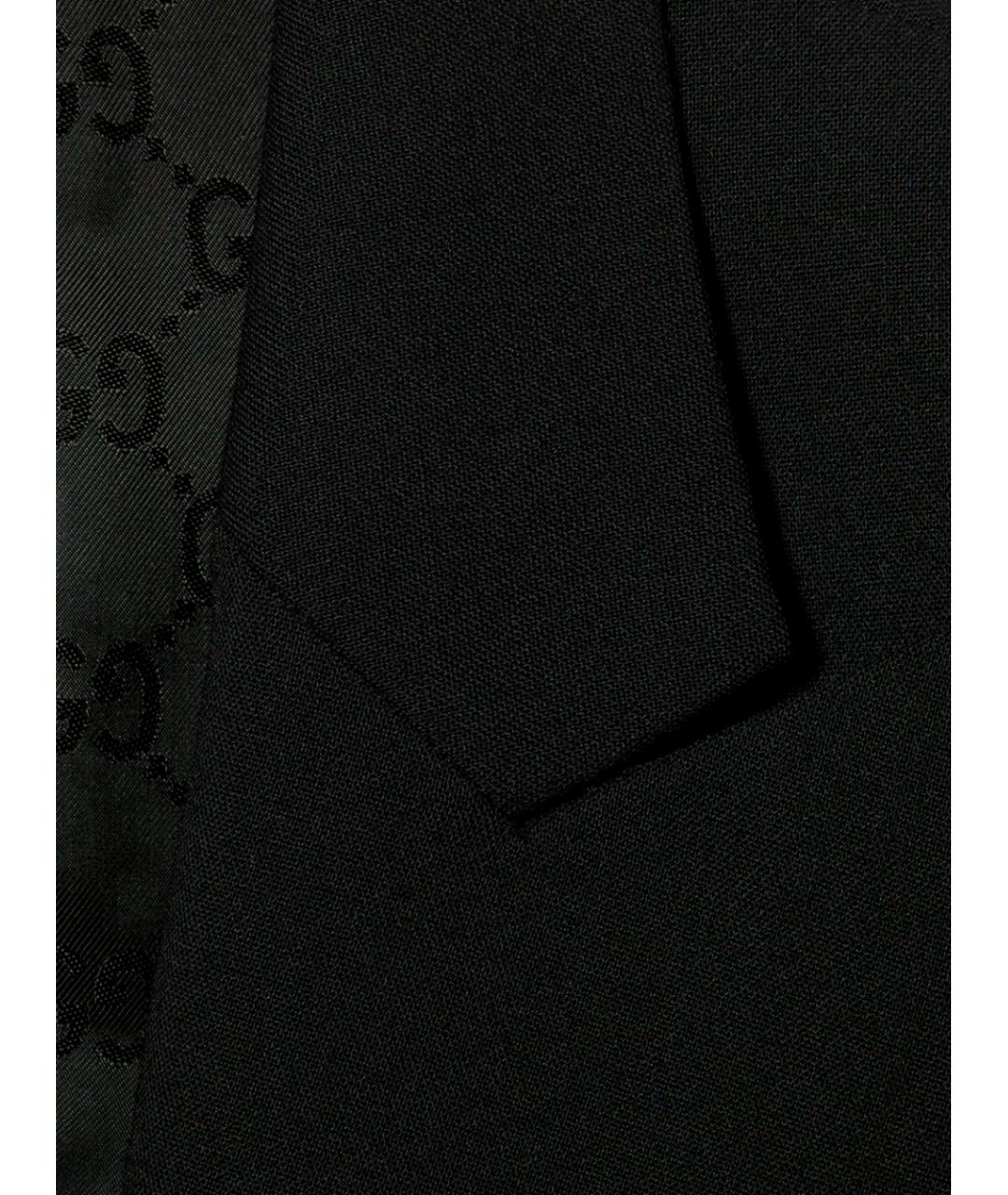 GUCCI Черный шерстяной жакет/пиджак, фото 5