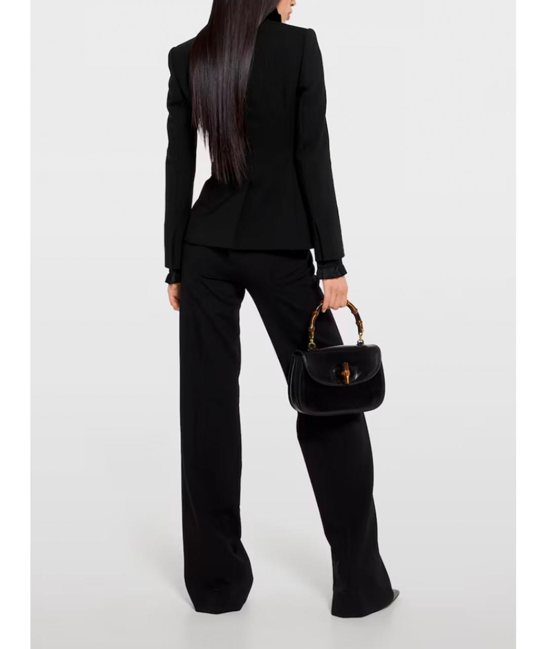 GUCCI Черный шерстяной жакет/пиджак, фото 4