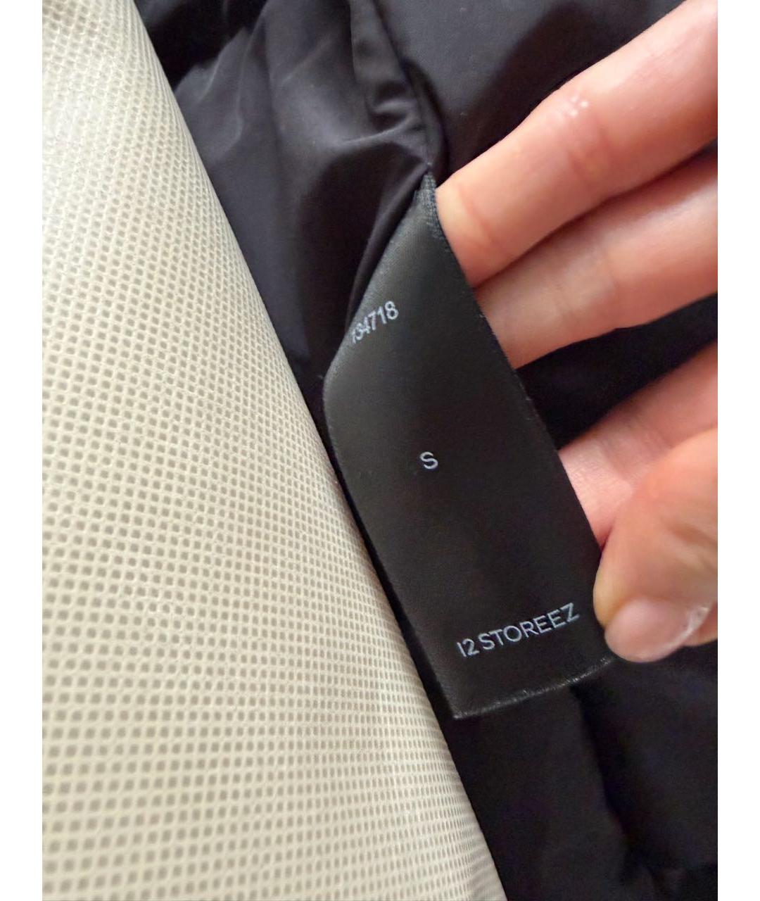 12 STOREEZ Черный синтетический пуховик, фото 7