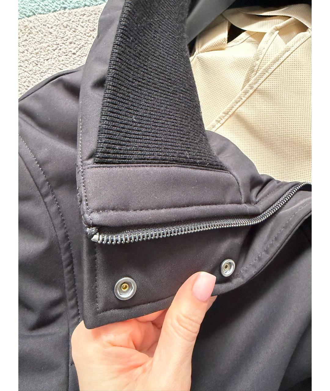 12 STOREEZ Черный синтетический пуховик, фото 4