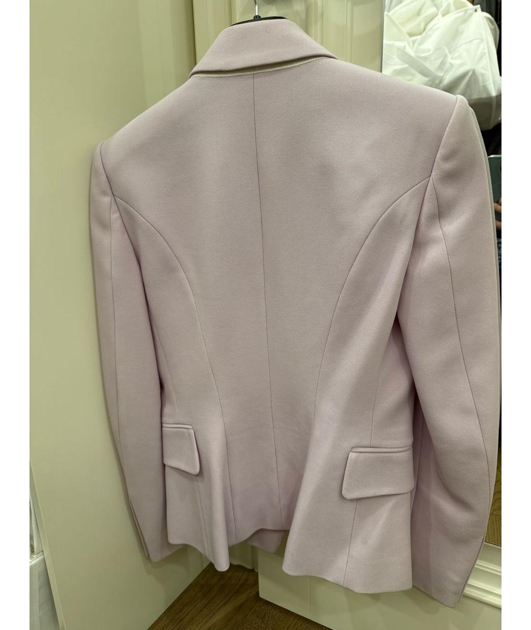 BALMAIN Фиолетовый шерстяной пиджак, фото 2