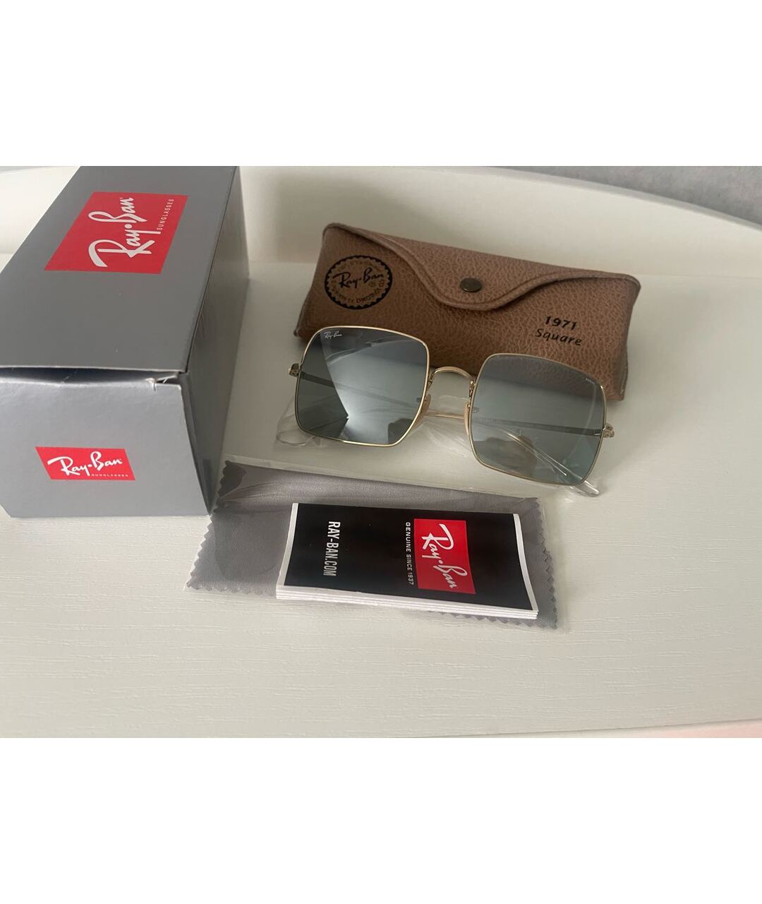 RAY BAN Мульти металлические солнцезащитные очки, фото 4