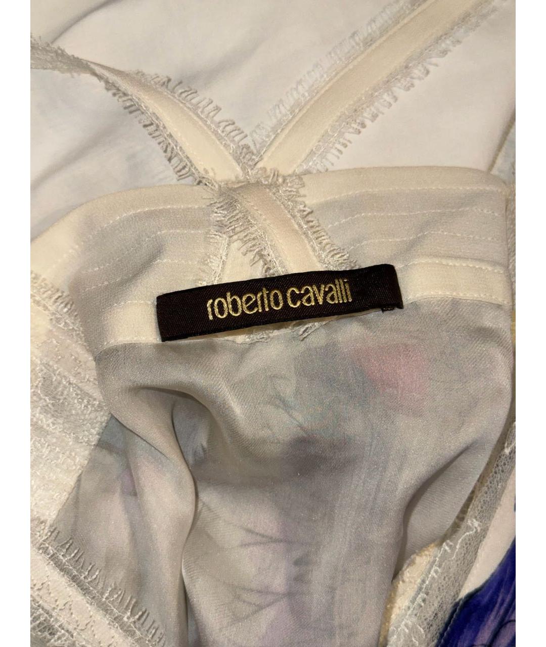 ROBERTO CAVALLI Мульти шелковое коктейльное платье, фото 4