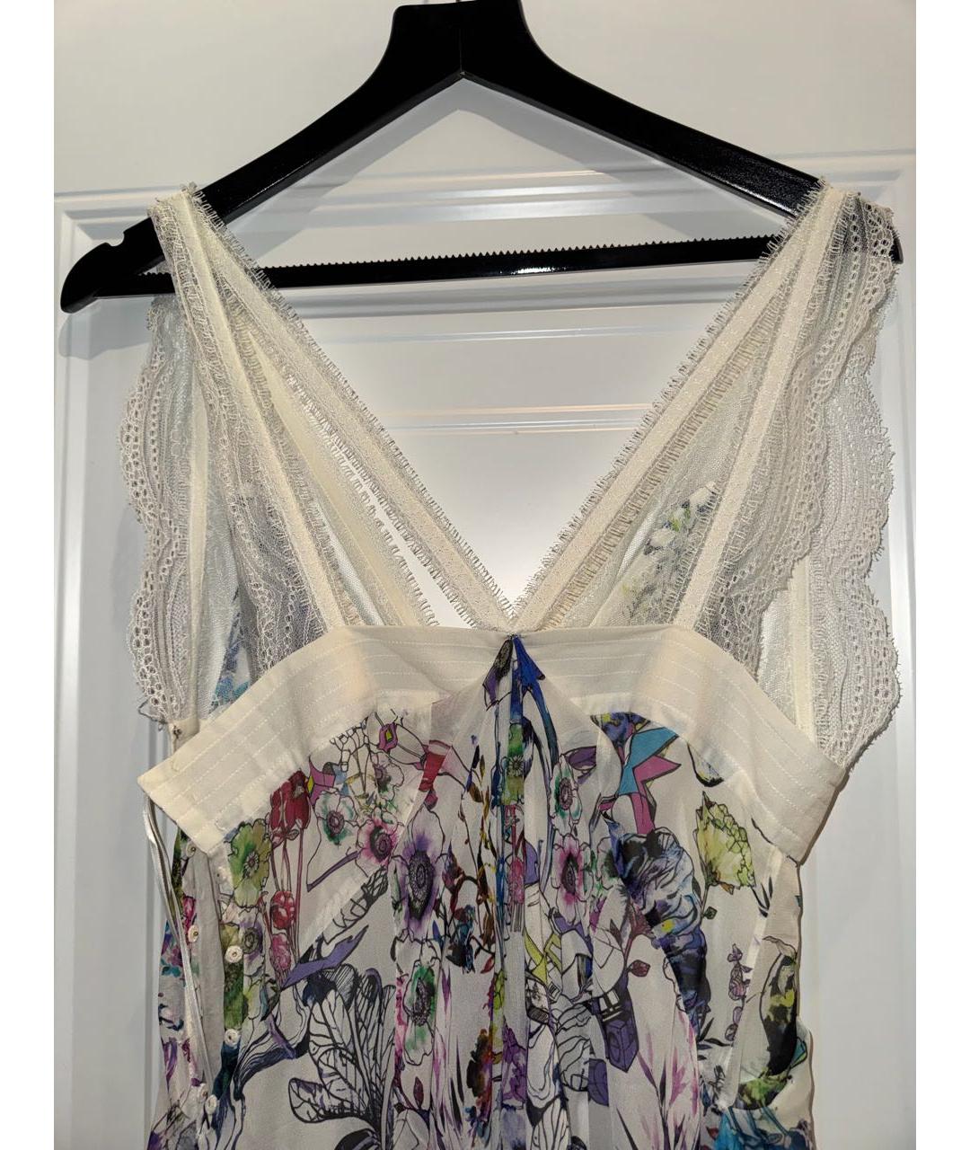 ROBERTO CAVALLI Мульти шелковое коктейльное платье, фото 3