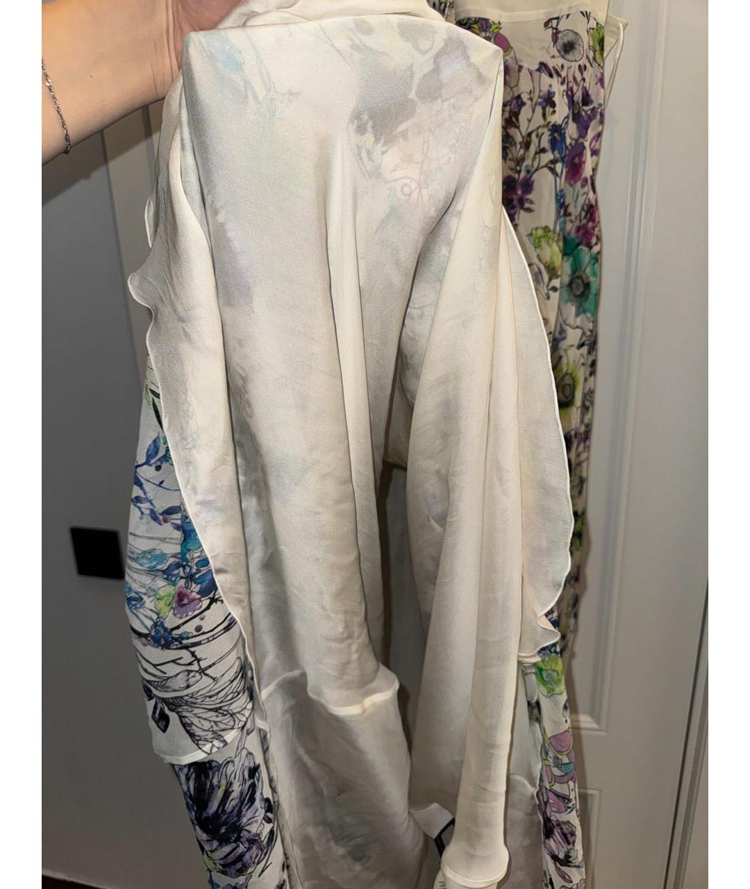 ROBERTO CAVALLI Мульти шелковое коктейльное платье, фото 8