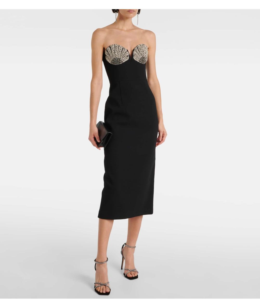 REBECCA VALLANCE Черное полиэстеровое коктейльное платье, фото 2