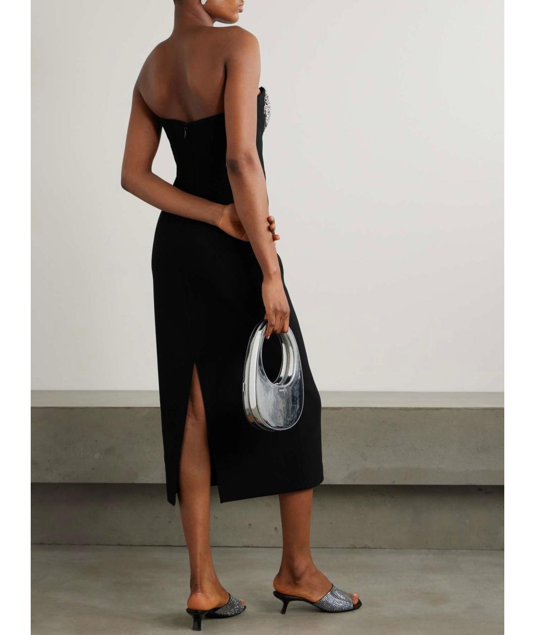 REBECCA VALLANCE Черное полиэстеровое коктейльное платье, фото 8