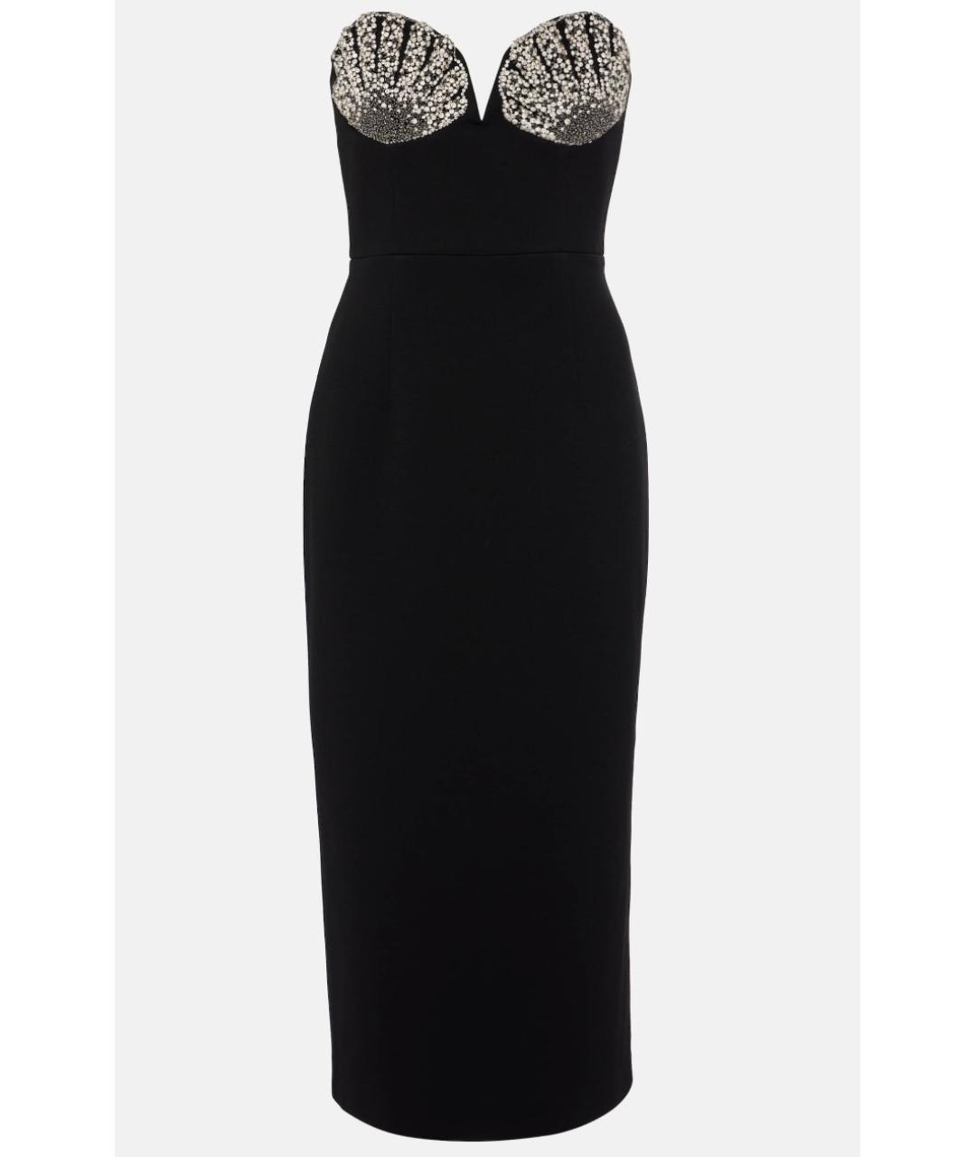 REBECCA VALLANCE Черное полиэстеровое коктейльное платье, фото 10