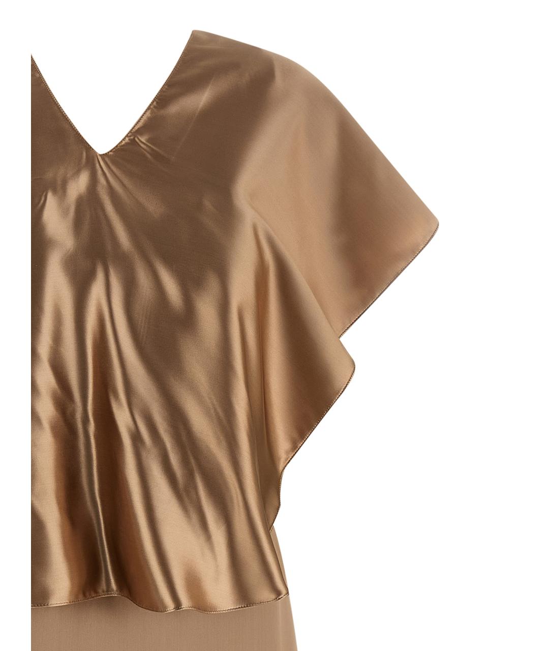 FABIANA FILIPPI Бежевое вискозное платье, фото 4