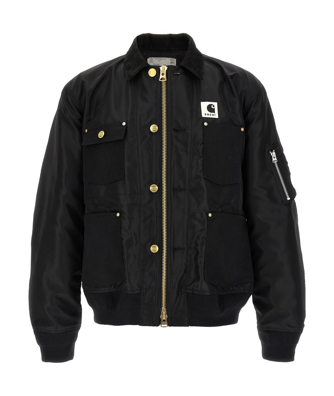 SACAI Черная полиамидовая куртка, фото 1