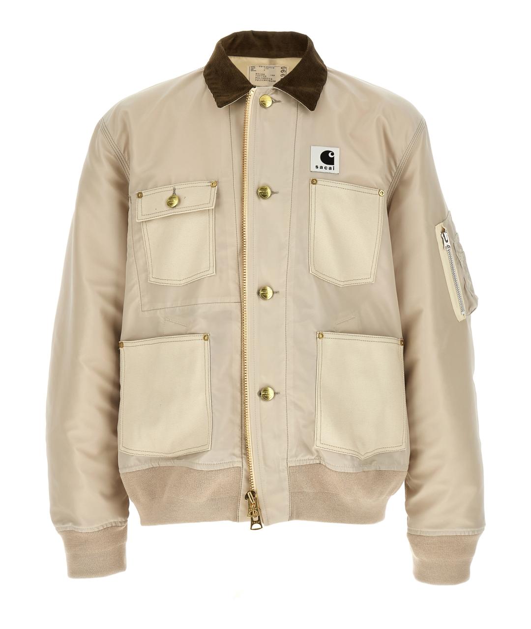 SACAI Бежевая хлопковая куртка, фото 2