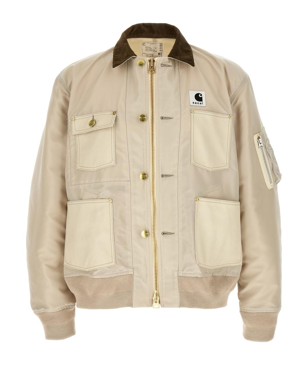 SACAI Бежевая хлопковая куртка, фото 1