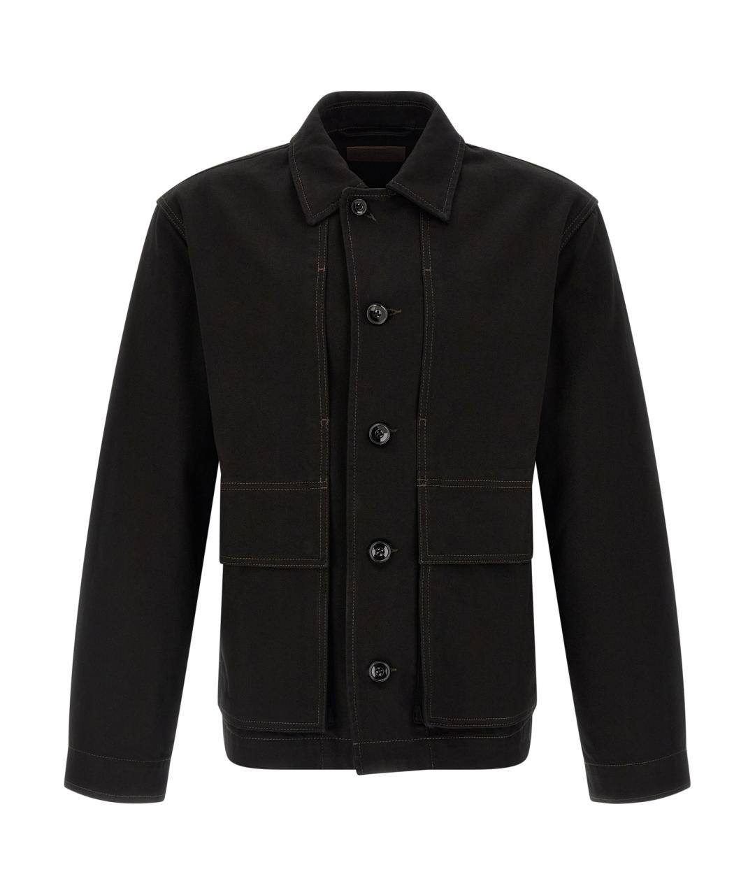 LEMAIRE Черная хлопковая куртка, фото 1