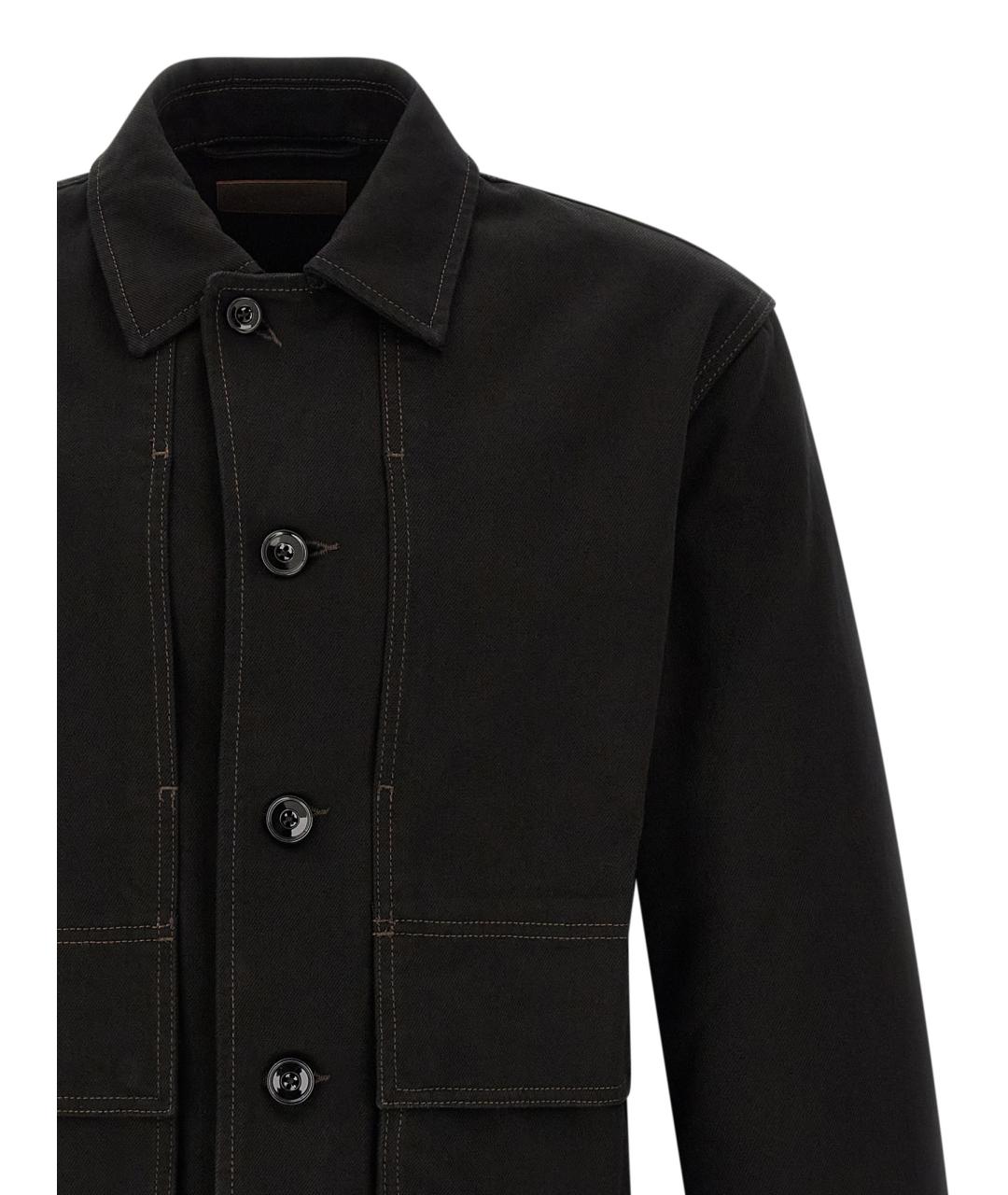 LEMAIRE Черная хлопковая куртка, фото 3