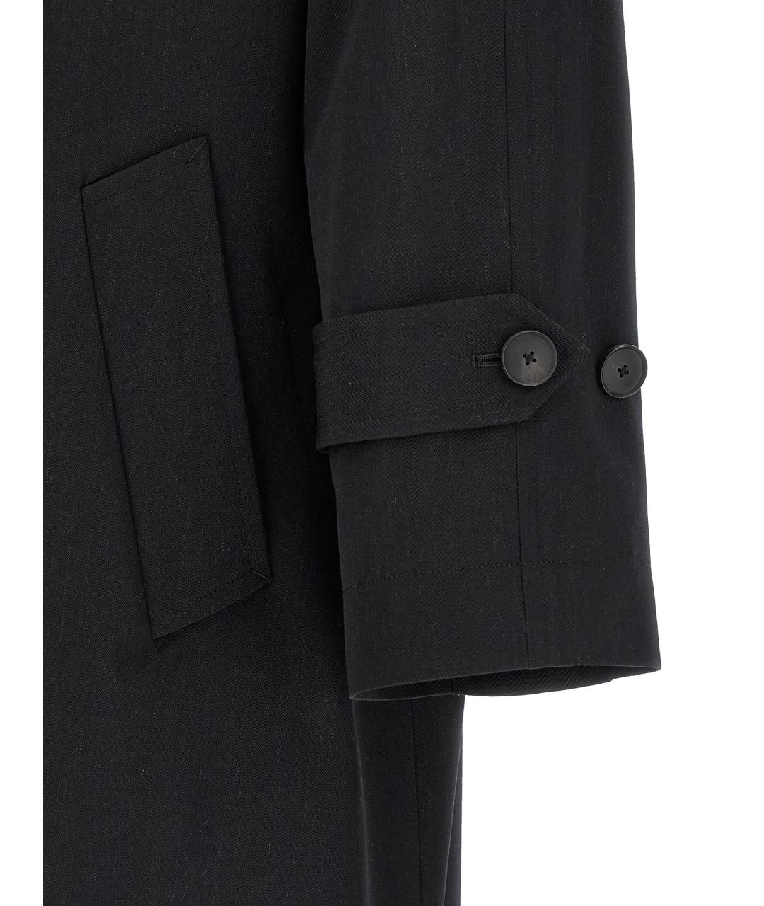 AURALEE Черный шерстяной тренч / плащ, фото 4