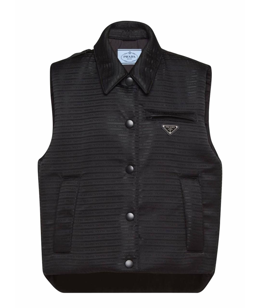 PRADA Черный полиамидовый жилет, фото 1