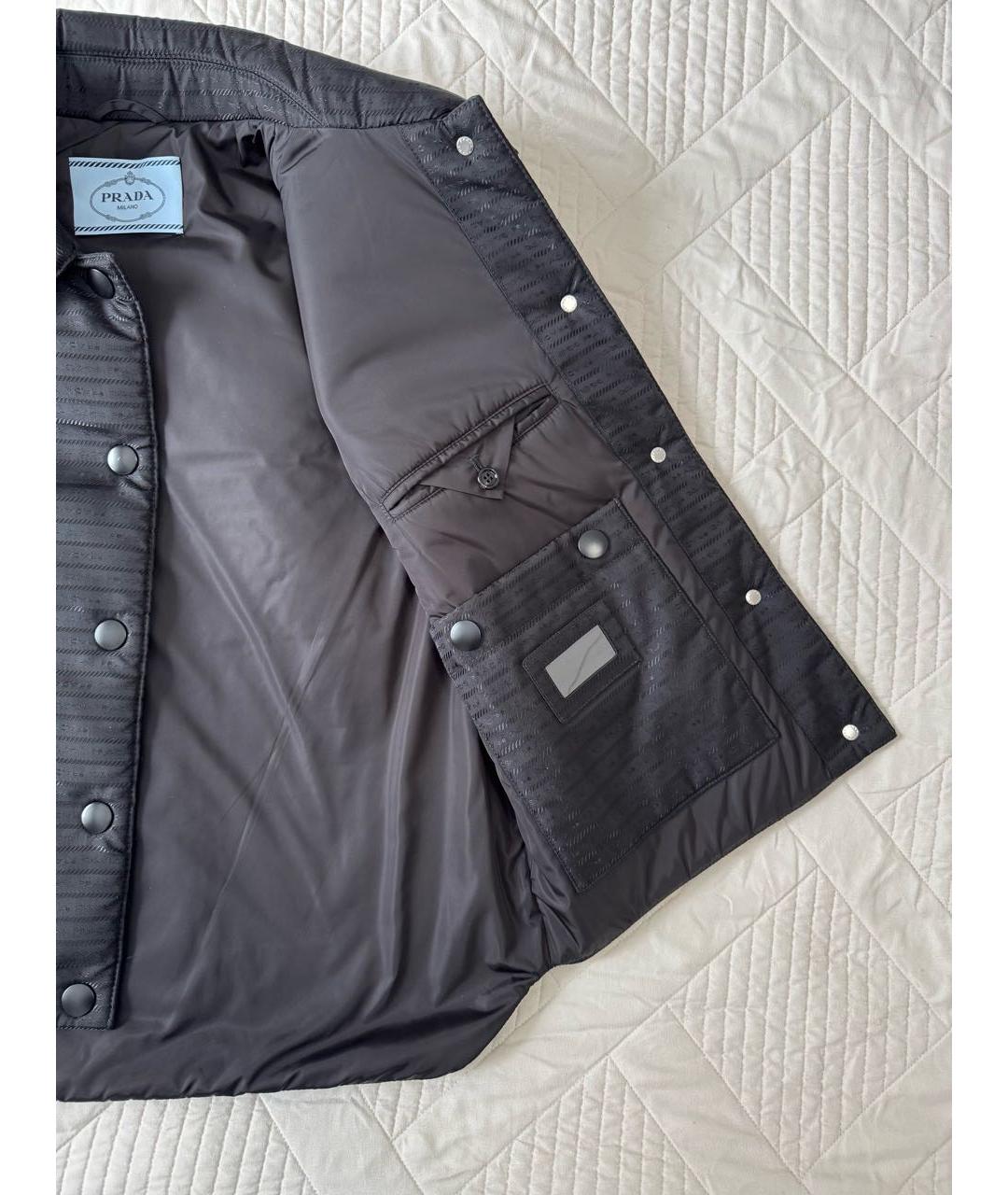 PRADA Черный полиамидовый жилет, фото 6