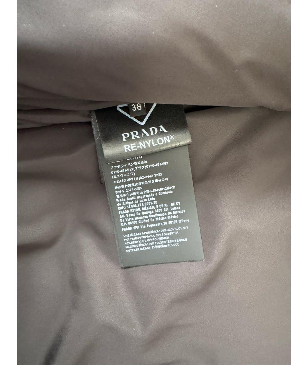 PRADA Черный полиамидовый жилет, фото 4