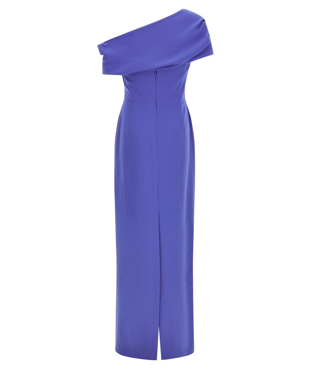 CAROLINA HERRERA Синее полиэстеровое вечернее платье, фото 2