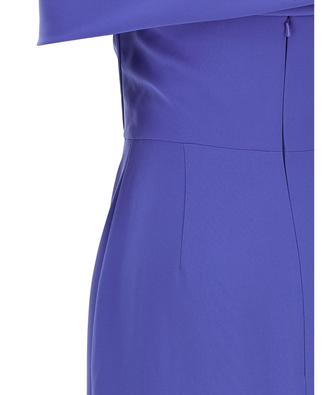 CAROLINA HERRERA Синее полиэстеровое вечернее платье, фото 4