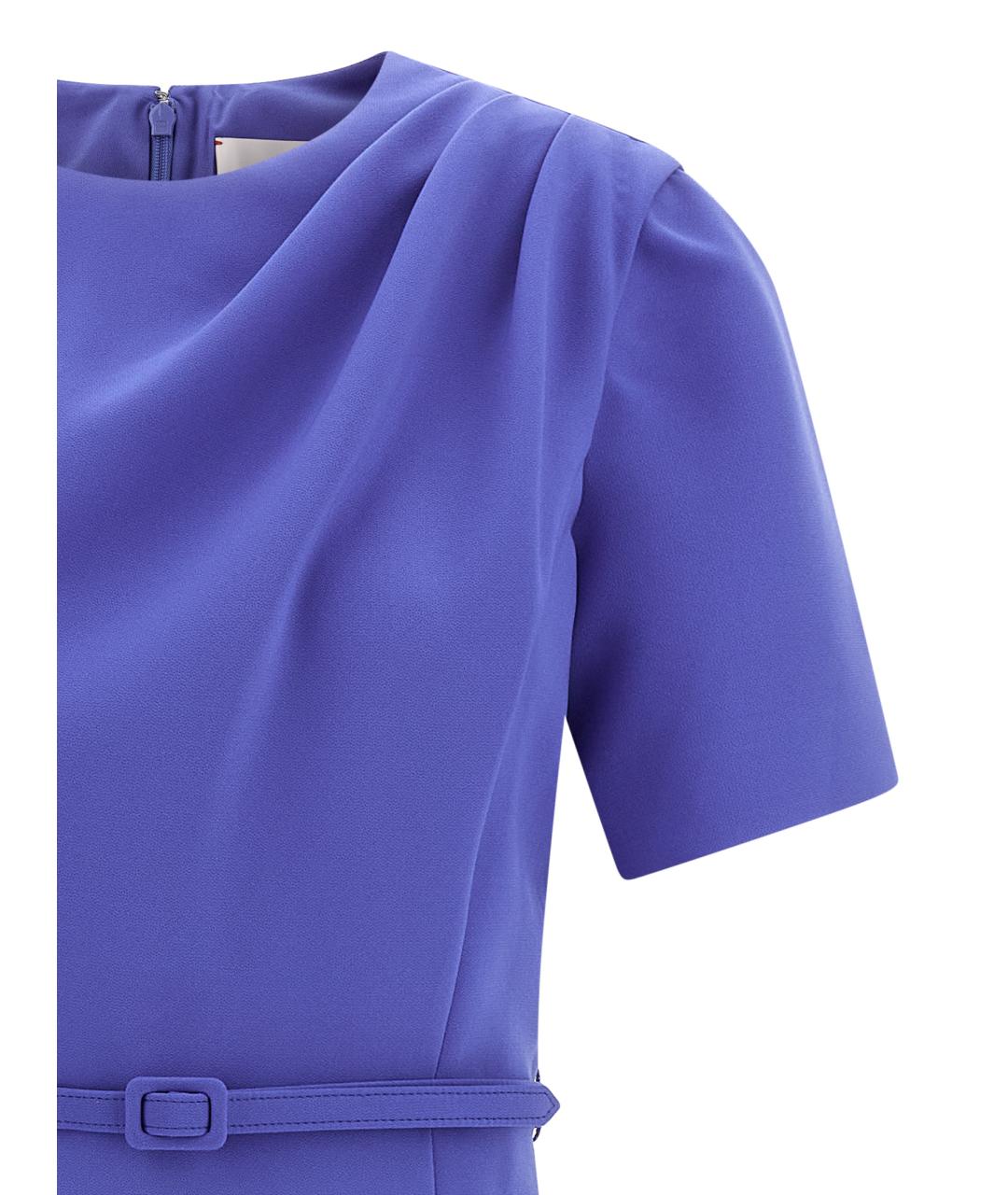 CAROLINA HERRERA Синее полиэстеровое платье, фото 3