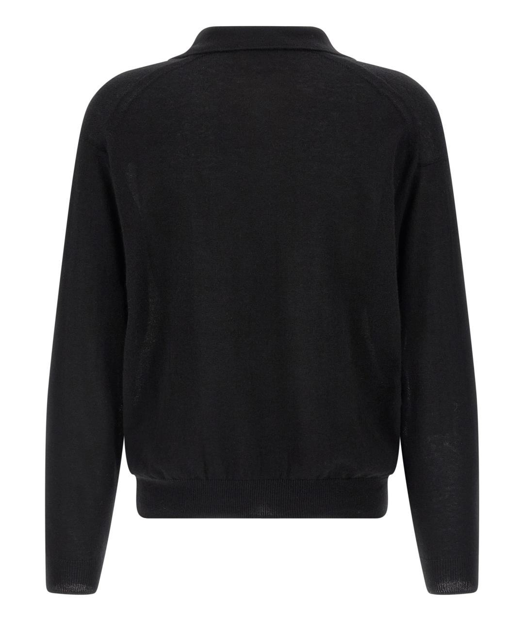AURALEE Черный кашемировый джемпер / свитер, фото 2