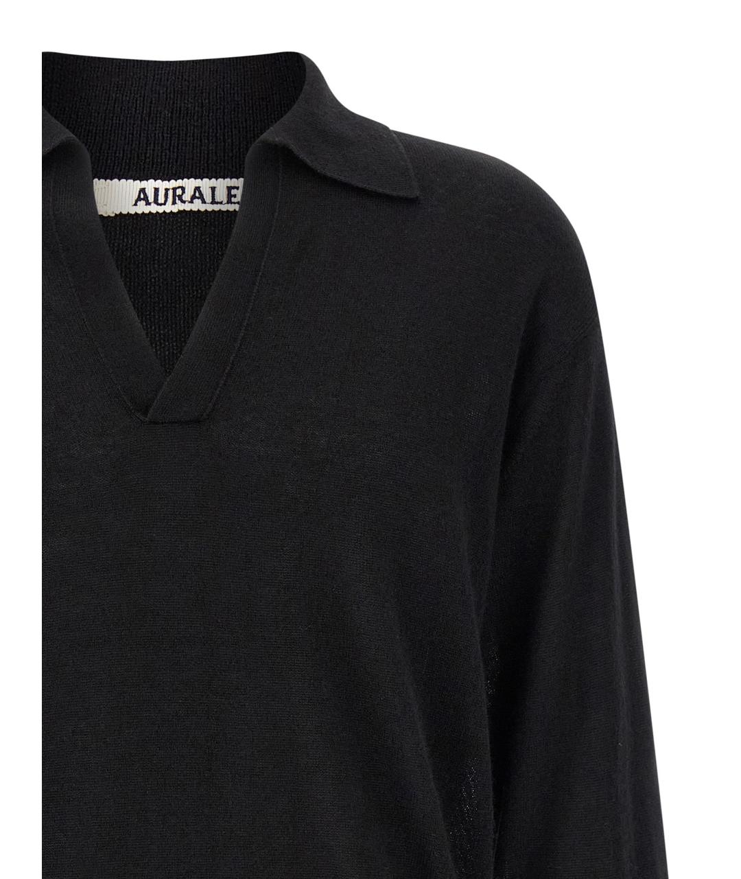AURALEE Черный кашемировый джемпер / свитер, фото 3