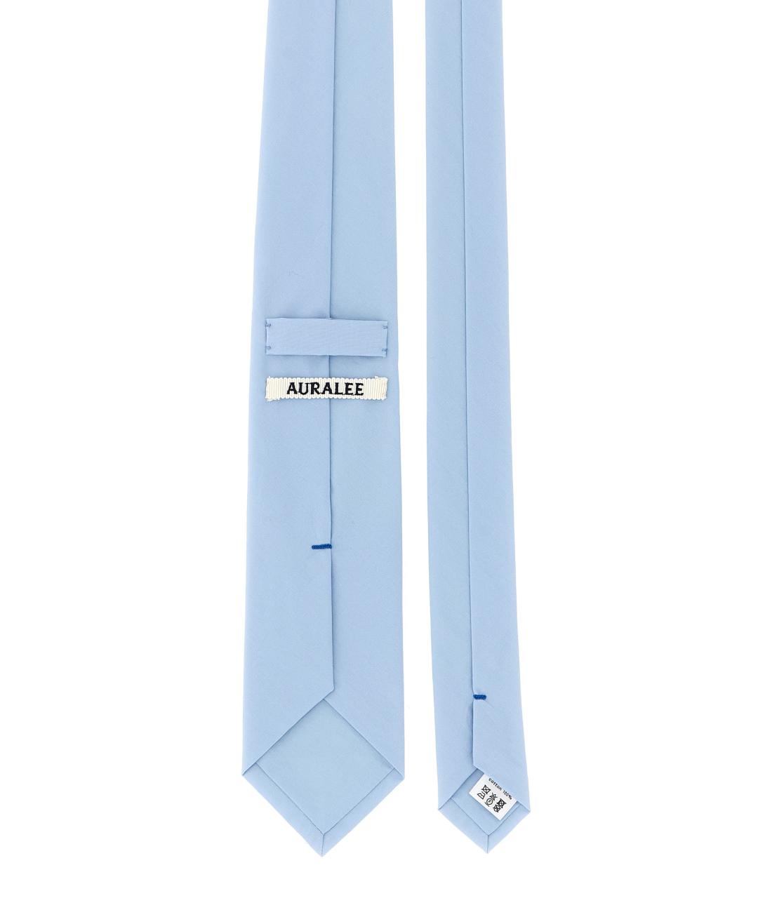 AURALEE Голубой тканевый галстук, фото 2