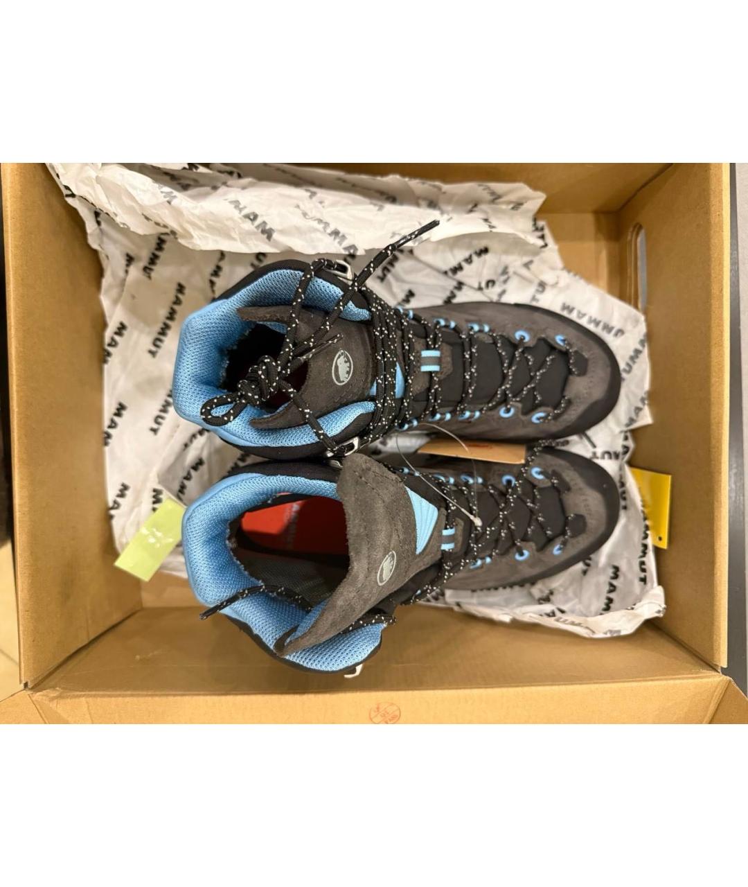 MAMMUT SWISS1862 Серые кожаные ботинки, фото 4