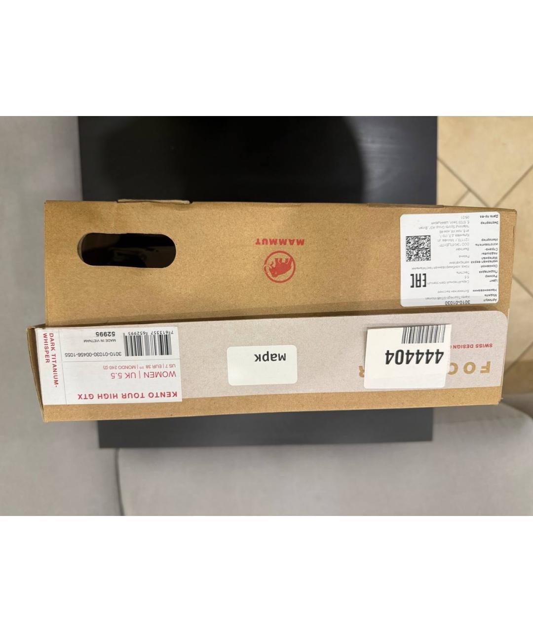 MAMMUT SWISS1862 Серые кожаные ботинки, фото 6