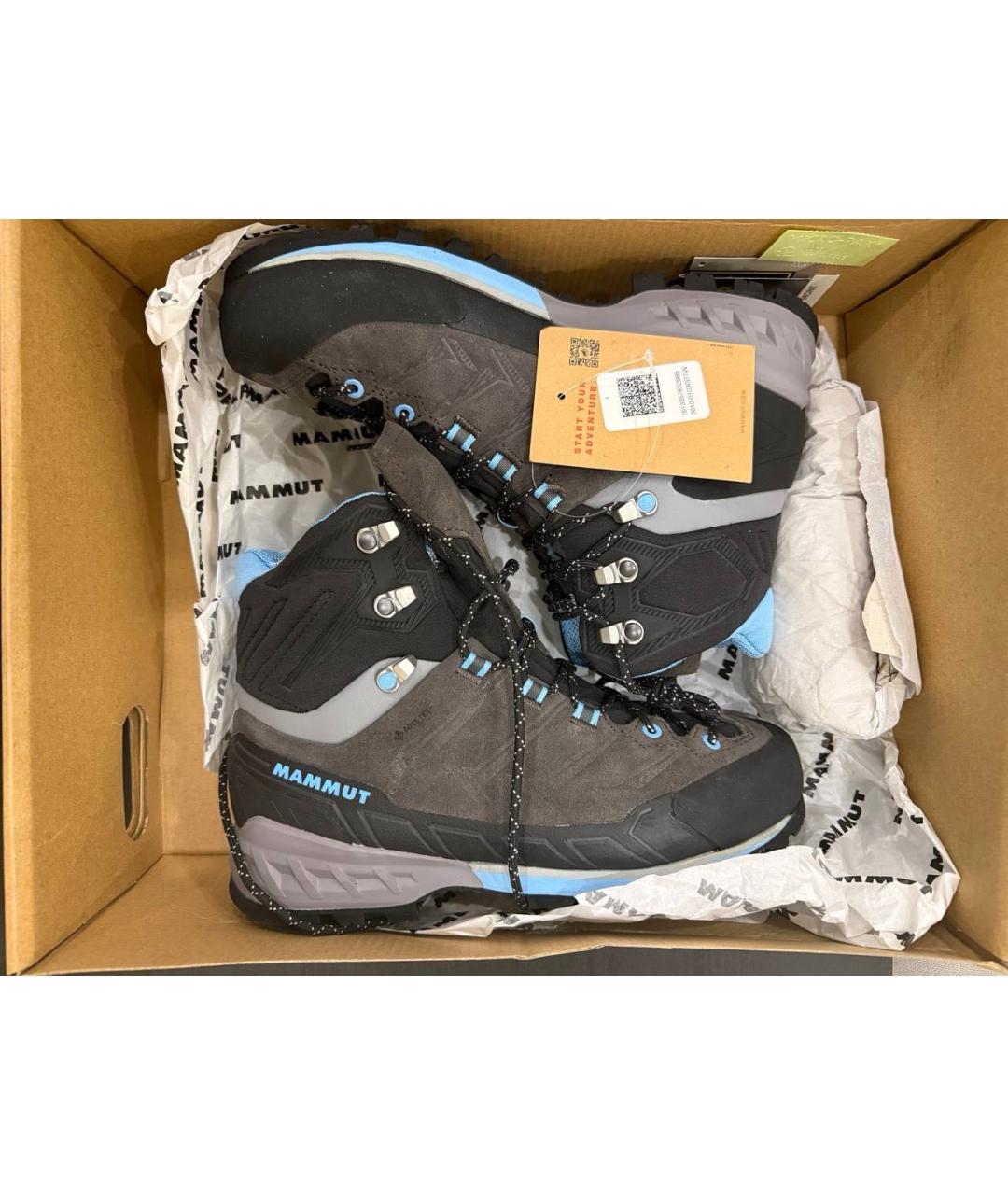 MAMMUT SWISS1862 Серые кожаные ботинки, фото 2