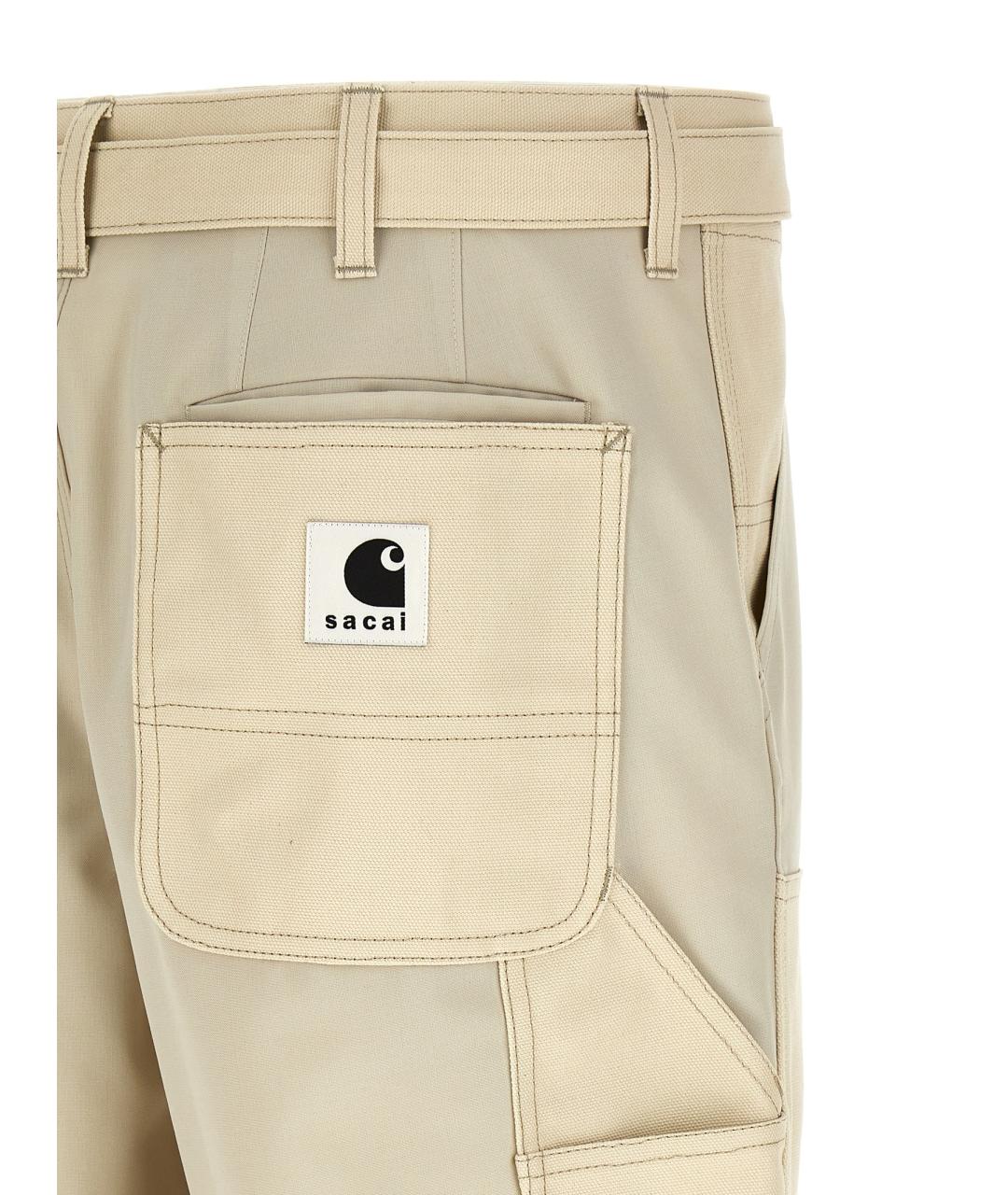 SACAI Бежевые повседневные брюки, фото 4