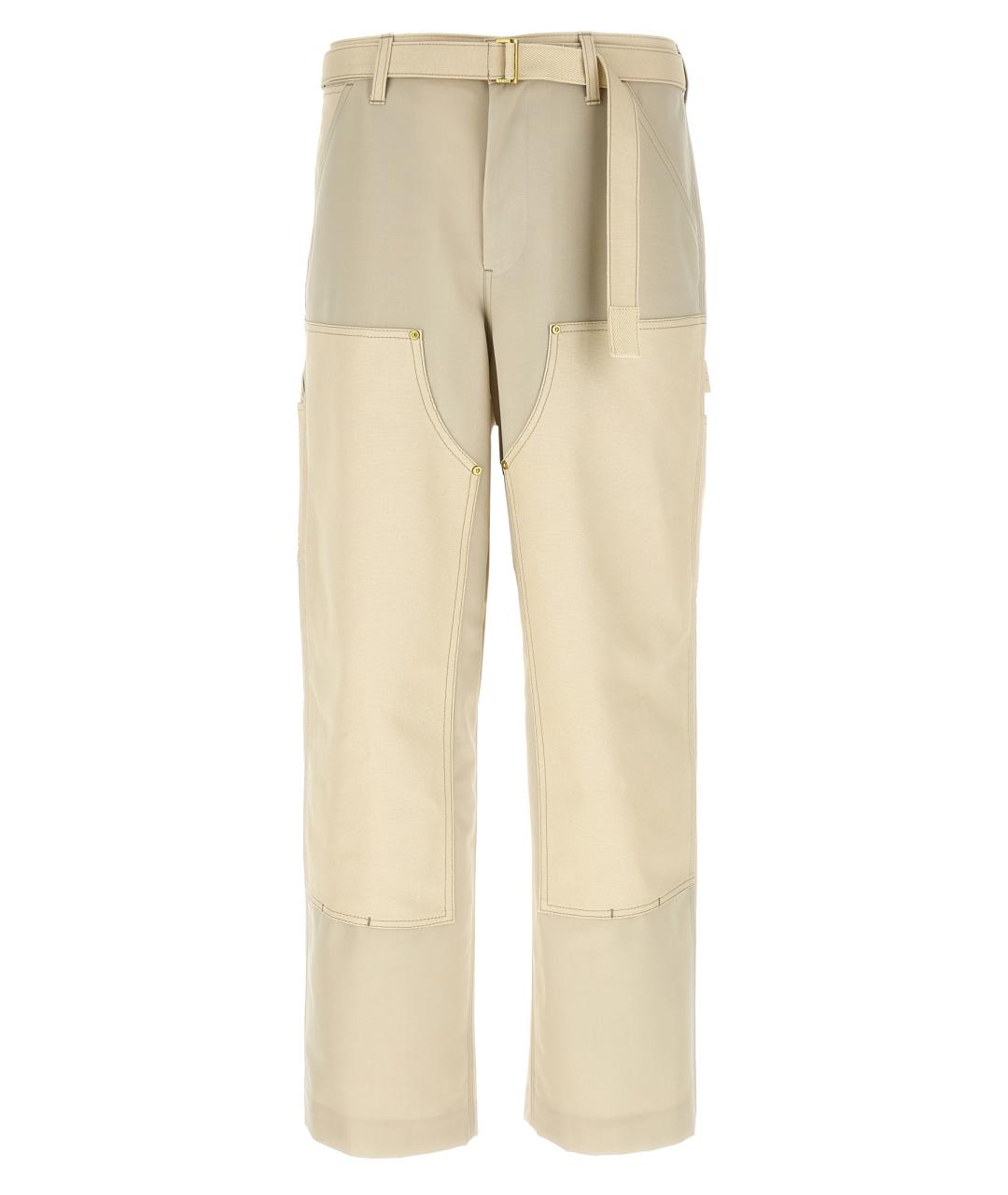 SACAI Бежевые повседневные брюки, фото 1