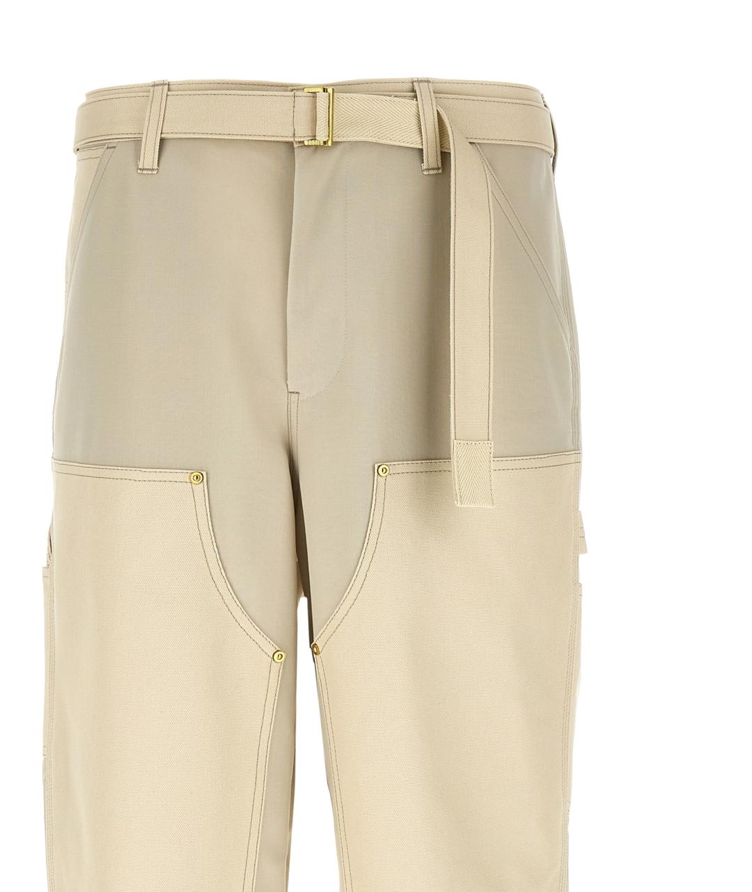SACAI Бежевые повседневные брюки, фото 3