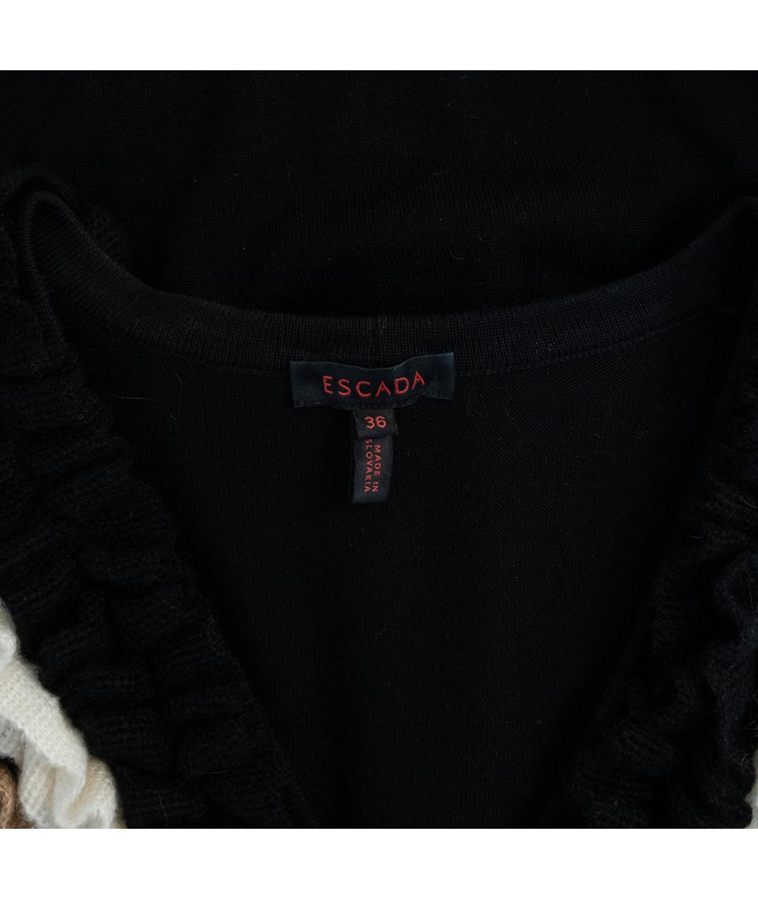 ESCADA Черный шерстяной кардиган, фото 3