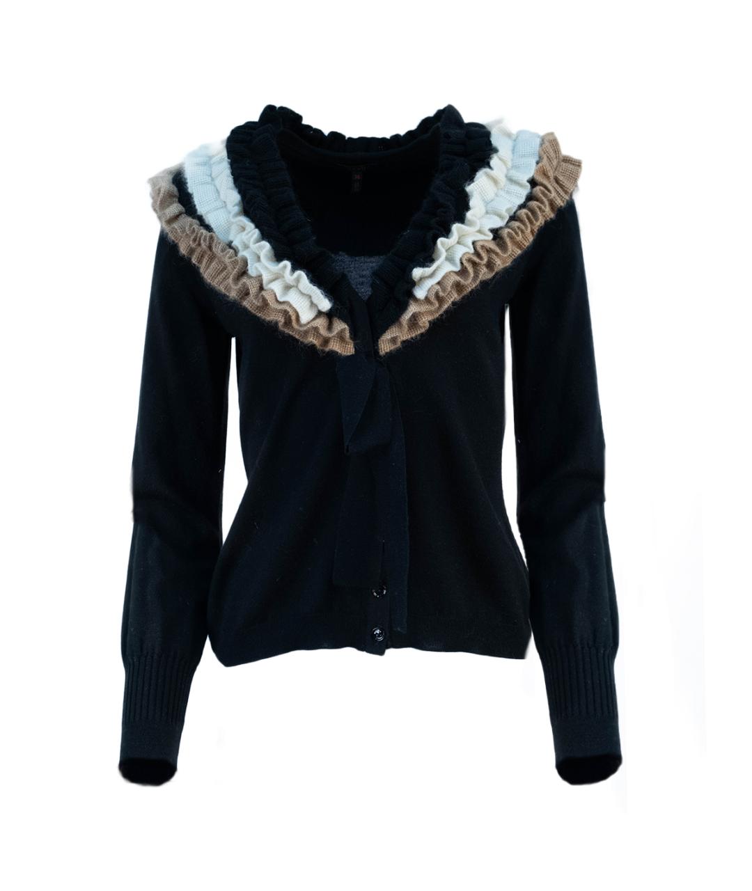 ESCADA Черный шерстяной кардиган, фото 1