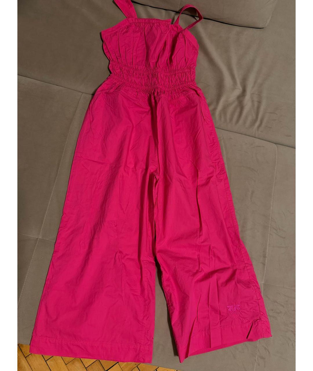 PINKO Розовый хлопковый комбинезон, фото 7