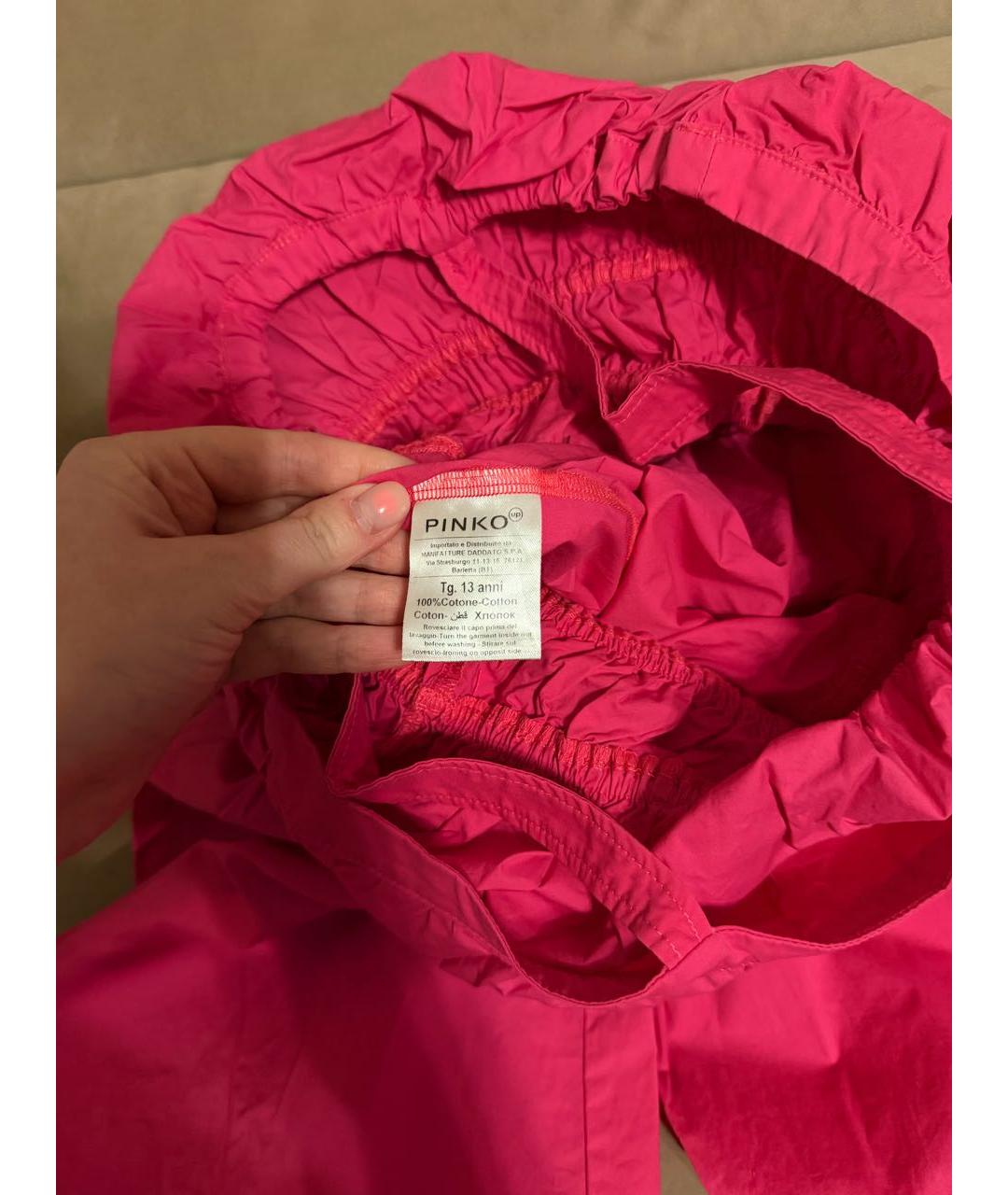 PINKO Розовый хлопковый комбинезон, фото 5