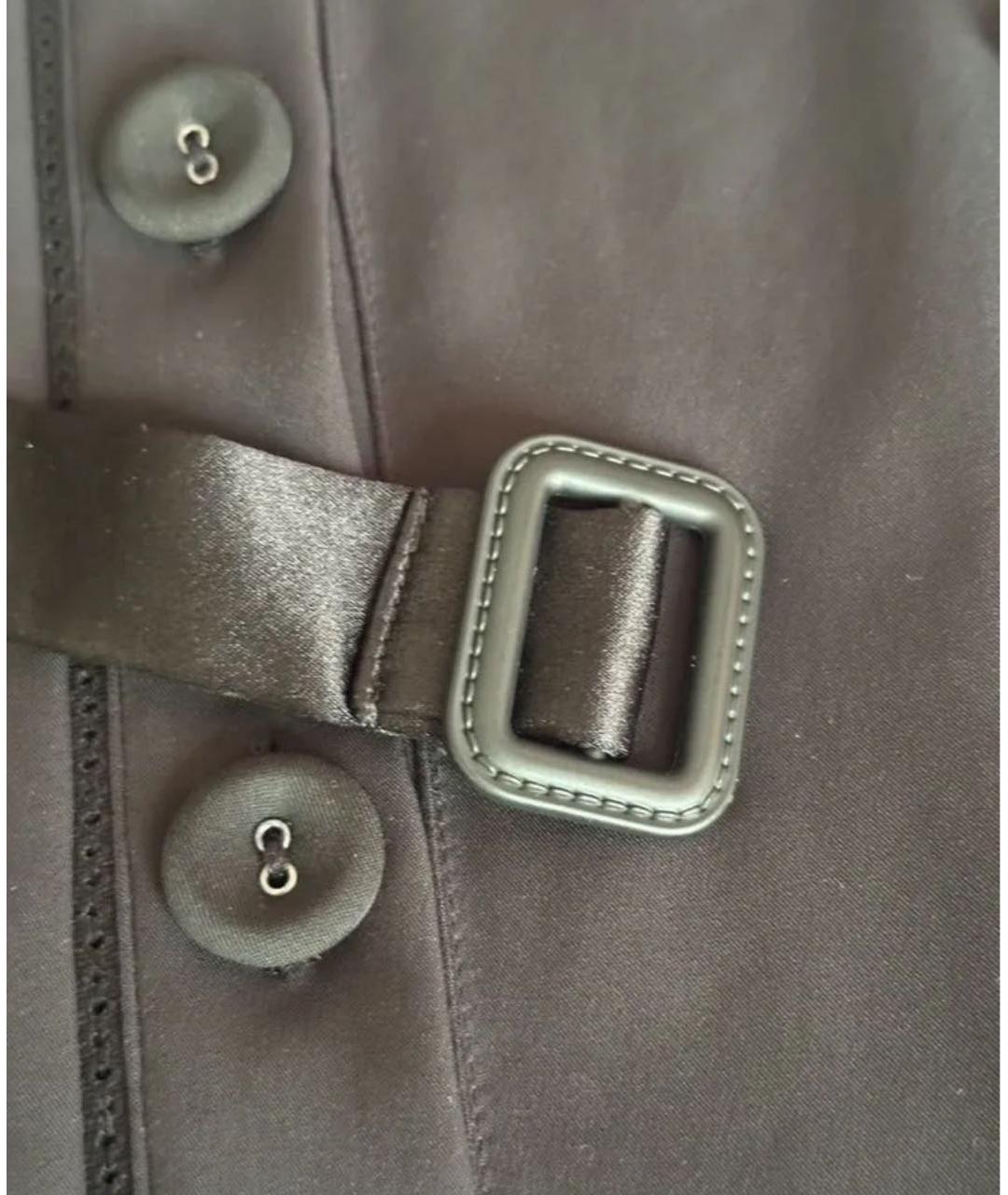 BOTTEGA VENETA Черное шелковое повседневное платье, фото 2